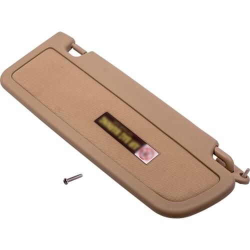 LH Driver Left Sun Visor for Honda Civic DX / LX / EX / EX-L 2006-2011 Dark Gray