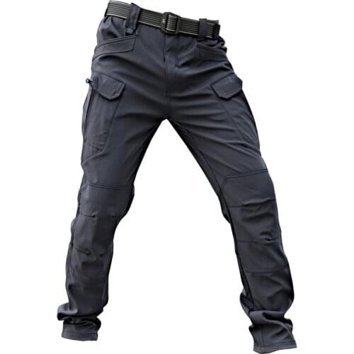 Tactical pants shark skin soft shell spring and autumn ix7 training pants mens outdoor ix9 special forces consul pants loose