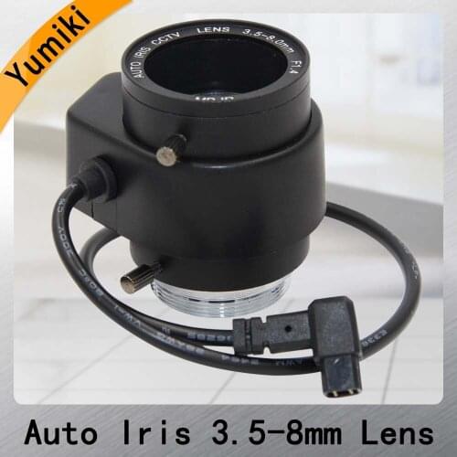 Yumiki Varifocal Lens Auto IRIS CCTV Lens 3.5-8.0 MM F 1.4-64 CS lens for Box Security Camera zoom Lens for Surveillance camera