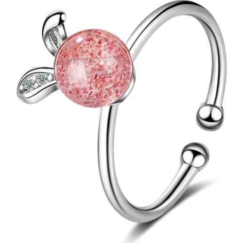 YuanYaxc Rings With Crystals