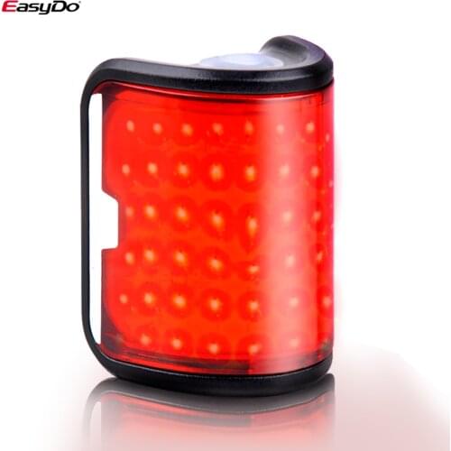 ETOOK Road Bike Taillight Cycling Waterproof Bike Rear Light Super Bright Rechargable LED Flashlight 6 Modes Bicycle Accessories