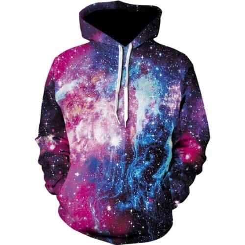 New 2021 Colorful 3D Printed Space Galaxy Hoodies Casual Harajuku Long Sleeve Hip hop Women Tracksuits for Autumn/Winter unisex