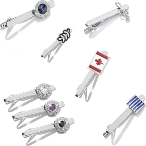 19 Styles Men Tie Clips Various Designs Option Novel Design Men Tie Pins Mens Clothing Accessories Pin Business Casual Style