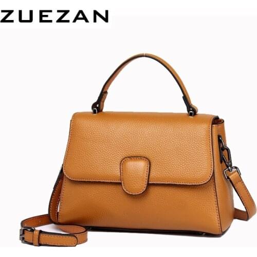 2 Straps, Flap Handbag, Girl Leather Shoulder Bag, 100% Natural Cowhide,Women GENUINE LEATHER Handbag,Female Crossbody bag T071