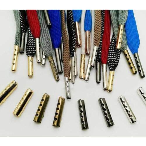 4PCS/Set Shoelace Head Aglets DIY Shoelaces Repair Shoe Lace Tips Replacement End Shoes Rope Head Rope Cip Tail Clamp Bullet