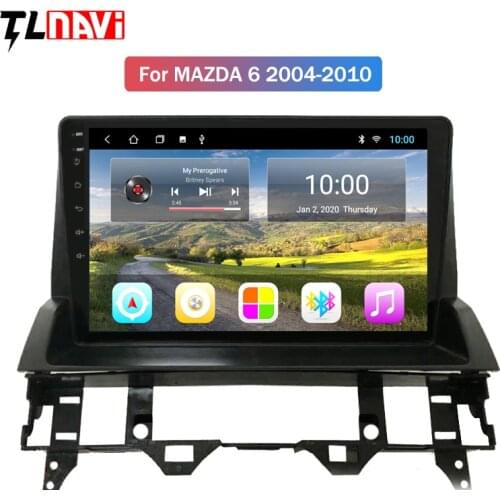 2G RAM 10.1 inch full touch Android 10 HD screen car gps navigation multimedia radio player for Mazda 6 2002-2008