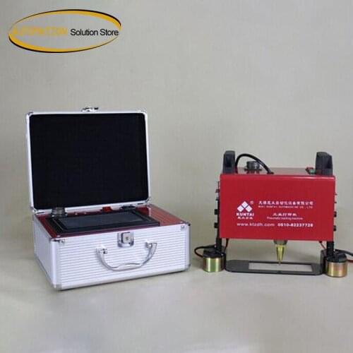 CNC Pneumatic Portable Marking Machine for Steel,dot peen engraver no need PC 110V/220V