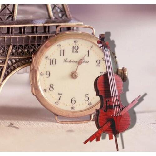 1Set Wooden DIY House Ferris Wheel Violin Style 3D Construction Puzzle Toys Intelligence Develop Toys for Adults Children Kids