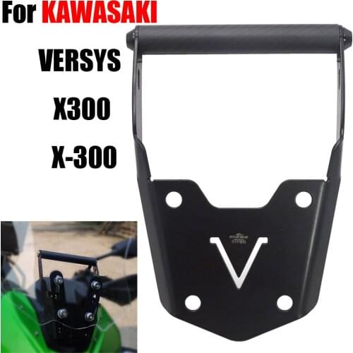 22mm Navigation Bracket Mount Smartphone GPS Holder For KAWASAKI VERSYS X300 X-300