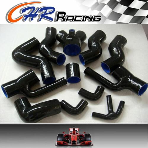 FOR NEW Silicone Induction Intake Hose Audi S4 RS4 Biturbo A6 B5 2.7L Bi-Turbo BLACK