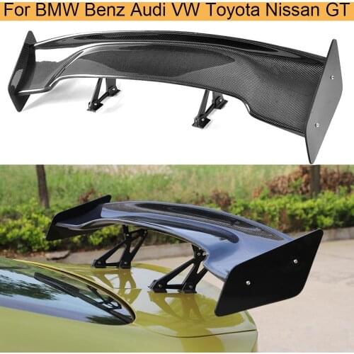 For Toyota GT86 Subaru BRZ Nissan GTR For M3 M4 W204 205 Carbon Fiber Car Rear Trunk Boot Lip Spoiler Wings Universal Spoiler
