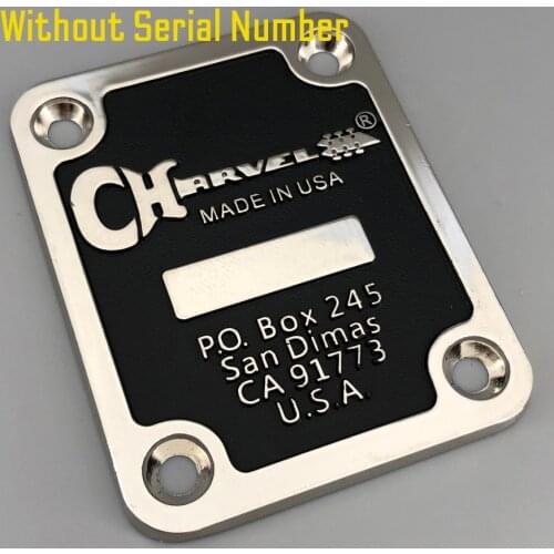 Charvel Guitar NECK PLATE Without Serial Number