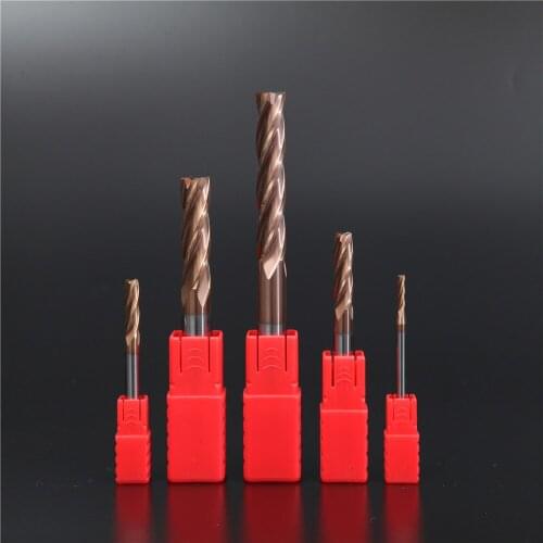 HRC55 Carbide End Mill 1 2 4 5 6 8 10 12mm 4Flutes Milling Cutter Alloy Coating Tungsten Steel Cutting Tool CNC Maching Endmills