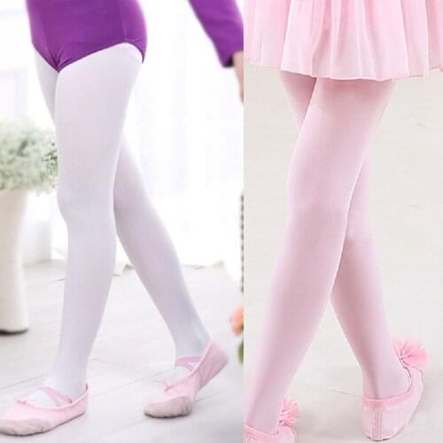 Kids Opaque Ballet Dancing Pantyhose Microfiber Tights for Girls Stocking Childrens School Uniform Velvet Dancing Pantyhose