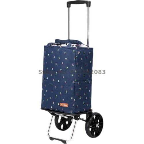 Elderly Grocery Shopping Cart, Small Cart, Lightweight Folding, Climbing Stairs, Shopping Trolley Cart, Artifact, Trolley, Foldi