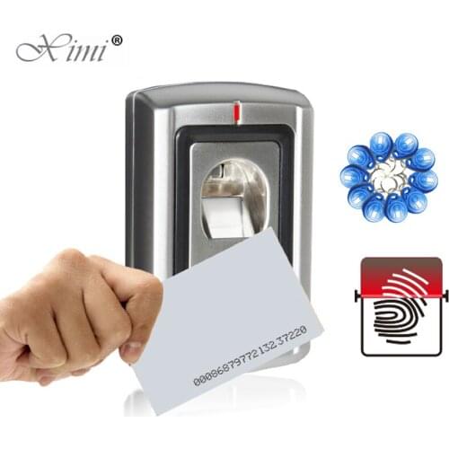 Metal Standalone Access Control WIth RFID Card Reader Optional Cover F007-II Biometric Fingerprint Door Access Control System
