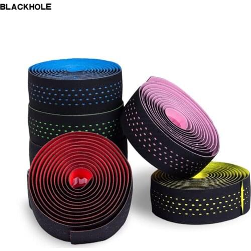 Soft Road Bike Bicycle Handlebar Bar Tape Professional Cycling Damping Anti-Vibration Wrap With 2 Bar Plug Bicycle Handlebar Tap