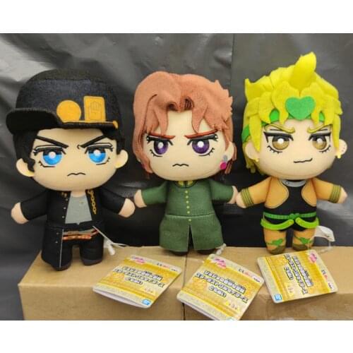 Set of 3 Jojos Bizarre Adventure Tomoni Noriaki Kakyoin Stardust Crusaders Dio Brando Plush Doll