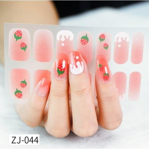 14tips/sheet Nails Stickers with Creative Nail Polish Nail Art Stickers 2021 Women Salon Full Beauty Sticker for Nail Accesoires