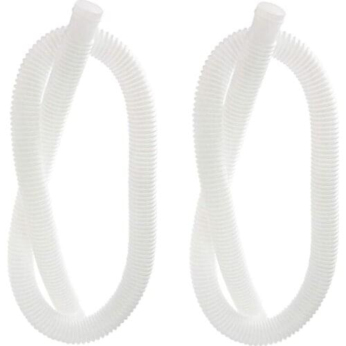 NEW-2 Pack Accessory Hose Replacement for Intex Models 607 637 1.25Inch Diameter Pool Pump Hose - 59Inch (150cm)