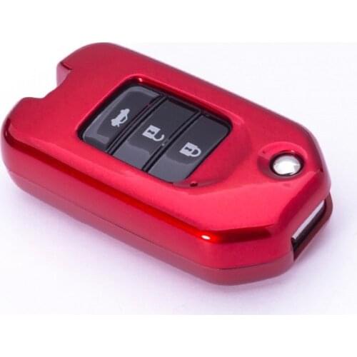 New ABS Car Flip Key Cover Case For Honda Civic CR-V HR-V XRV Jazz Greiz Creed Odyssey 2015-2018 Auto Key Protection Accessories