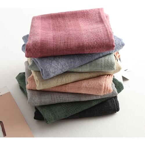 2017 autumn winter thousands birds grid cotton linen scarves air conditioning travel warm decorative fashion scarf lady shawl