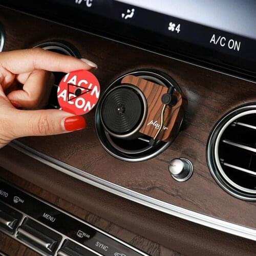 Record Player Car Perfume Vent Clip Outlet Smell Diffuser Air Freshener Replaceable Solid Balm Phonograph Interior Accessories