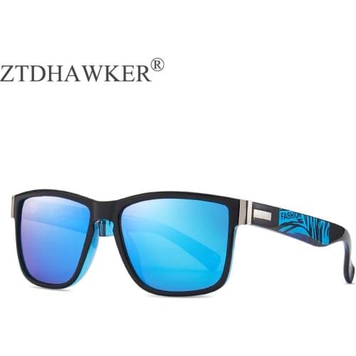 New Polarized True Film Unisex Sunglasses Sports Driving Eyeglasses Women Square Glasses UV400