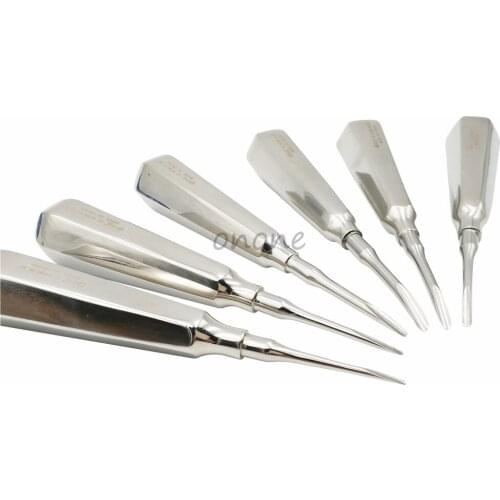 1Pcs Dental elevator Stainless Steel Tooth Elevator Dentist Tools Stright Curved Root Elevator Dental Lab Instrument