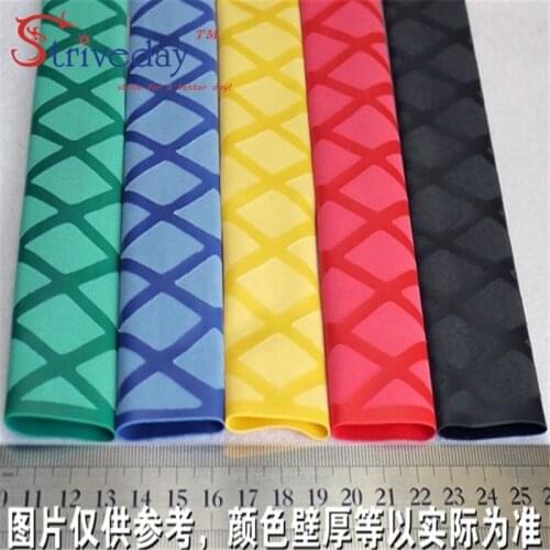 1 meter 5 color 35mm heat shrinkable tube DIY fishing rod racket anti-skid lightning protection handle jacket insulation pattern