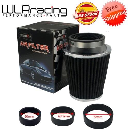 Universal Car High Flow Cold Air Intake Air Inlet Air Intake System Mushroom Head Air Filter Neck 76mm/70mm/63.5mm/ 60mm