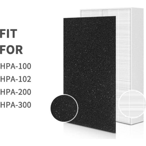 Air Purifier Filter HEPA filter and activated carbon cotton set For Honeywell HRF-R1 HPA-100/102/200/300 filter