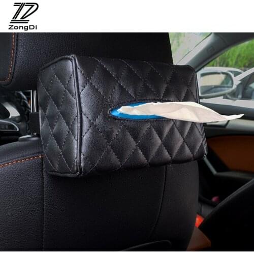 ZD 1Pc Car Hanging Tissue Paper Box For Citroen c4 c5 c3 Honda civic 2006-2011 Peugeot 307 206 Toyota corolla c-hr accessories