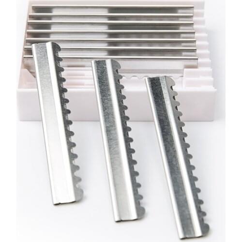 10PCS Sawtooth Hair Thining Razor Cut Replacement Heads Salon Blades Home Professional Tool Hairdressing Hair Face Shaving 6000