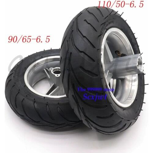 11 Inch Electric Scooter 90/65-6.5 Front And 110/50-6.5 Rear Wheel Hub Tire for pocket bike 47cc 49cc 2 stroke small motorcyle