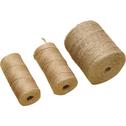 1312 / 656 Feet Natural Jute Twine String Durable Packing String Heavy Duty for Crafts and Gardening Applications
