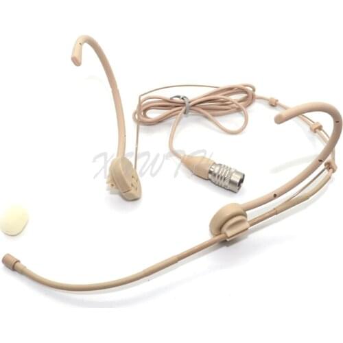 4 Pins Hirose Plug Foldable Headworn Mic Earset Headset Microphone For Audio Technica Wireless Bodypack AEW 4000a T1000a 5000a