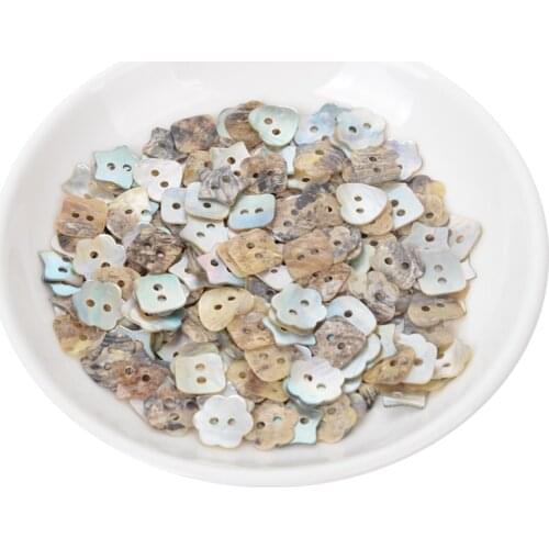 50 Pcs Mother Of Pearl Shell Sewing 2 Hole Buttons For Clothing Flatback Embellishments Diy Cabochon Craft Decoration Accessory