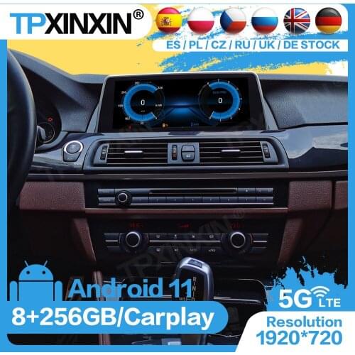 8+256G Radio Receiver Android 11 For BMW 5 Series F10 F18 2011 2012 2013 2014 2015 2016 2017 Audio Stereo Video Player Head Unit