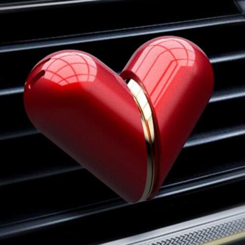 Love Heart Convertible Car Air Freshener Car Fragrance Auto Perfume Clip Diffuser Auto Vents Scent Parfum Diffuser Car Decor