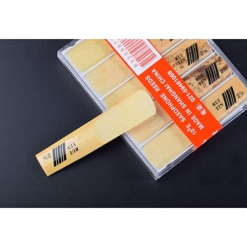 Brand MFC 10 Pcs Good Quality Alto Saxophone Reeds Accessories Musical Instruments Sax Alto Reeds Case Parts Accessories 2.5