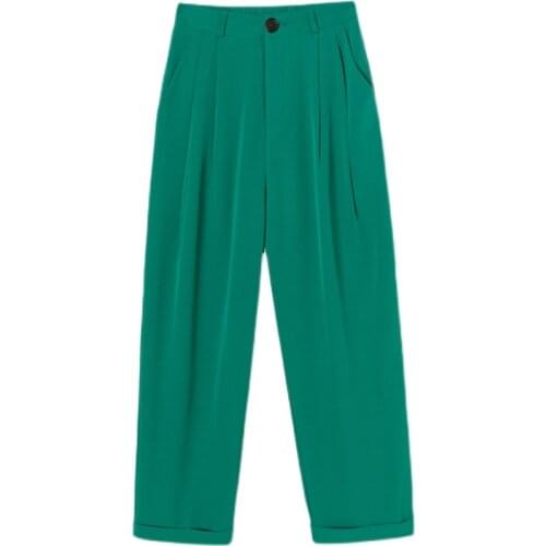 Cheap wholesale 2021 spring summer autumn new fashion casual Popular long women Pants woman female OL Cropped Trousers Py1499