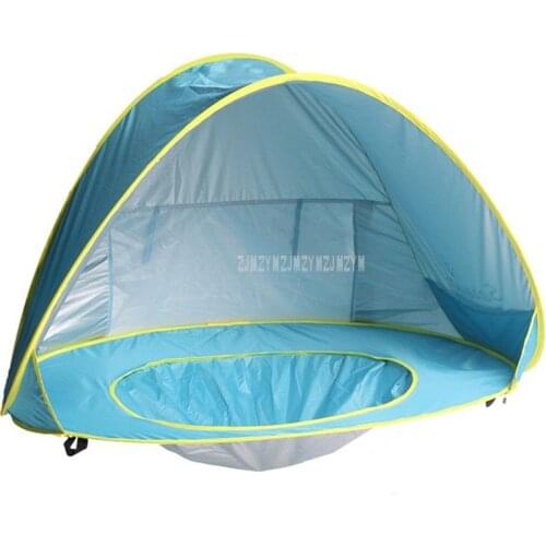 UR61005 Baby Beach Tent With Pool UV-Protecting Waterproof Polyester Fast Open Awning Kids Outdoor Camping Sunshade Beach Tent