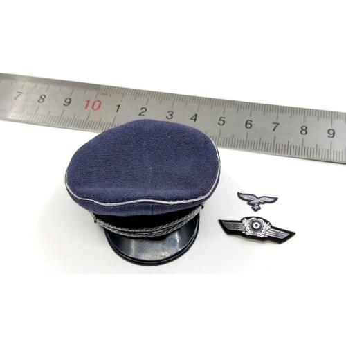 DID D80147 1/6 Scale Male German Air Force Captain Big Brimmed Hat Model For Action Figure Body DIY Accessories