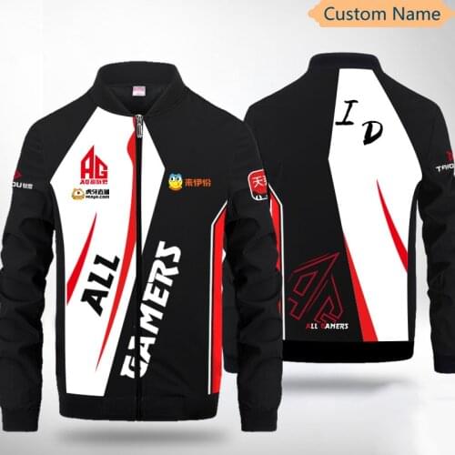 E-Sports Player Jerseys Team AG Uniform For Men Women Custom ID Jacket Coat Hoody Customized Name Sweatshirts Hoodies