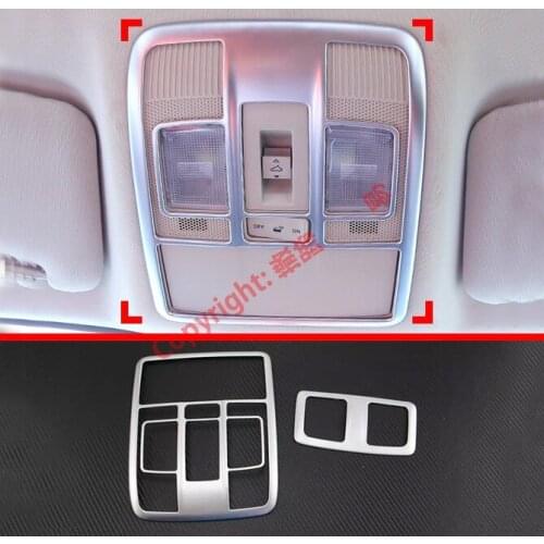 ABS Pearl Chrome Interior Lights Reading Lights Cover Trim For Mazda CX-5 2017 2018 2019