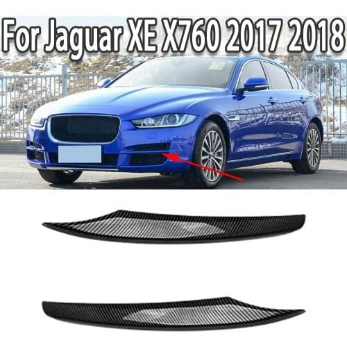 K-Car ABS Exterior Front Fog Lamp Foglight Frame Trim Strips Covers Stickers For Jaguar XE X760 2017 2018