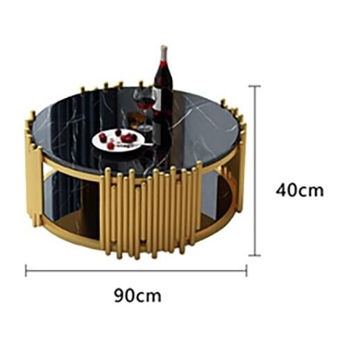 Marble shaped coffee table living room four-leaf clover light luxury metal stainless steel coffee table Nordic designer coffee