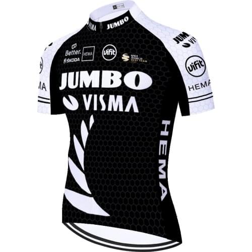 2021 JUMBO VISMA Mallots Camiseta Ropa Mayots Retro Jerseys Camisa Masculina Masculino Mallot Hombre Verano Ciclismo Maillot