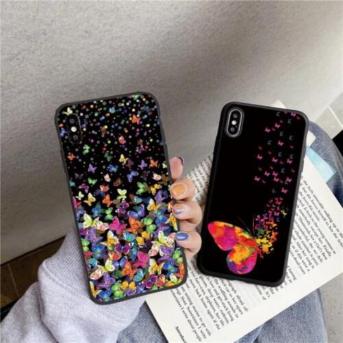 Colorful Butterfly Case For Huawei P40 P30 P20 P10 Mate 30 20 10 Lite E Pro Plus Y6 Y7 Y9 P Smart Z S 2019 2020 2021 Couqe Funda
